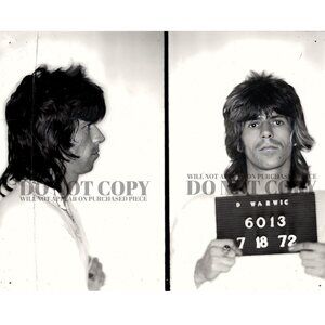 Keith Richards Mugshot Photograph 8 X 10 | Rolling Stones | Poster | Rare Print